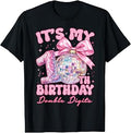 10th Birthday Double Digits Disco Ball Birthday Party Unisex T-shirt, Sweatshirt, Hoodie (1)