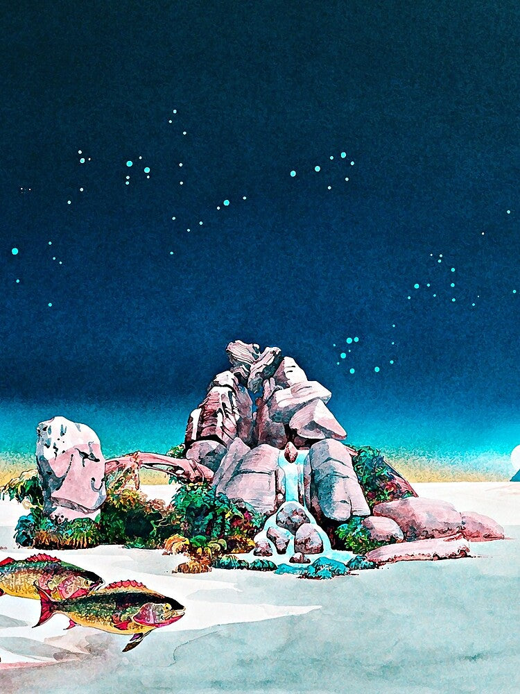 Tales From Topographic Oceans, Fantasy Print, Surreal Art, Fantasy Landscape by Artistic Gift Print