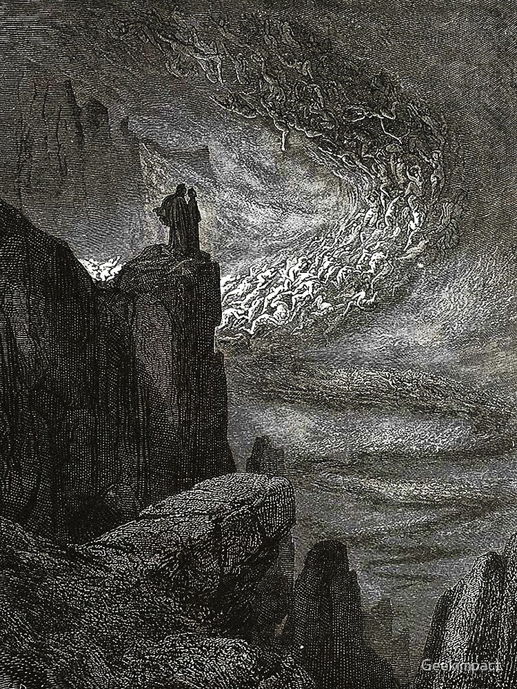 The Tempest of Hell - Gustave Dore by Vintage Designs +