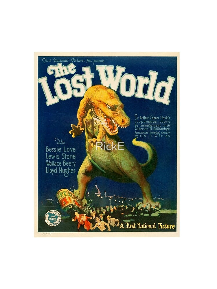 The Lost World - Dinosaurs - Vintage Art by RickE