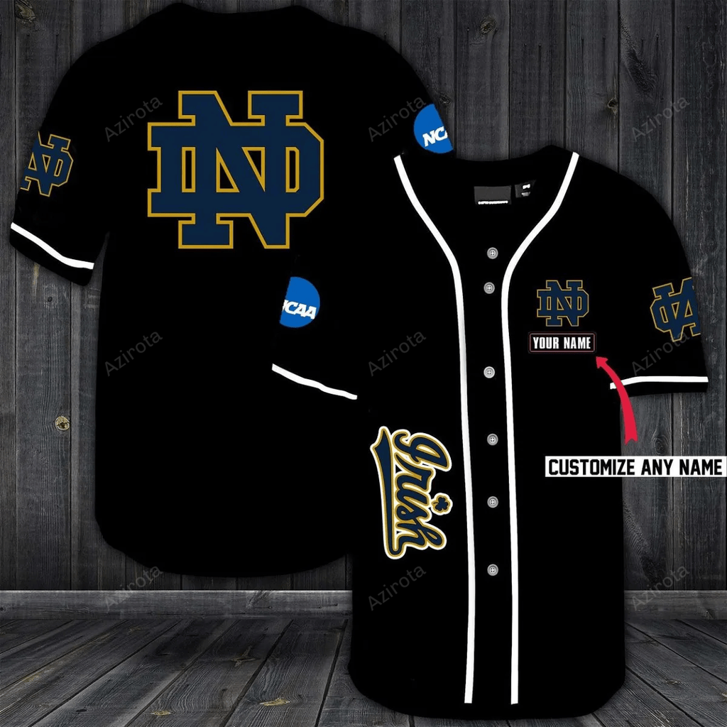 Notre Dame Fighting Irish Personalized Custom Name For You Baseball Jersey - Zimustore