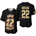 Miami Heat Jimmy Butler 22 Nba Small Forward 3D Designed Baseball Jersey Nba Gift For Fans