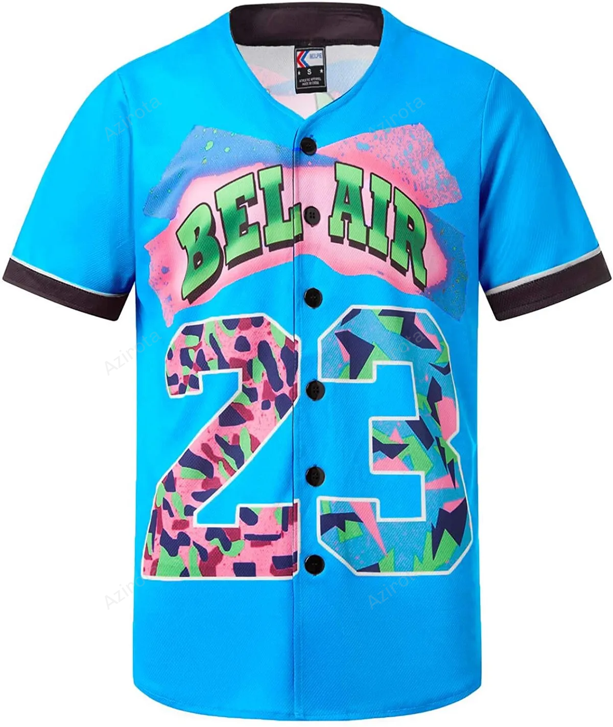 Personalized Blue Shirts Hip Hop 90S Fashion Custom Number Idea Gift For Fans Baseball Jersey