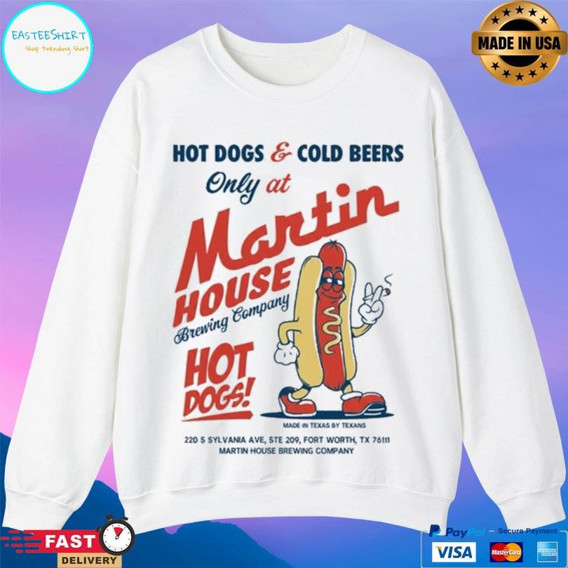 Glizzy Fest Hotdog And Cold Beers Only At Martin House Brewing Company Shirt