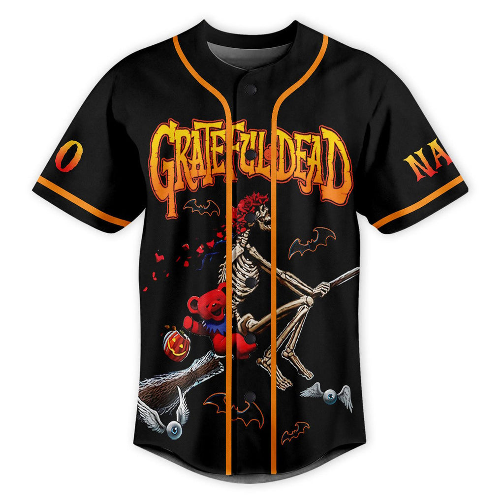 Grateful Dead Happy Halloween Style Baseball Jersey