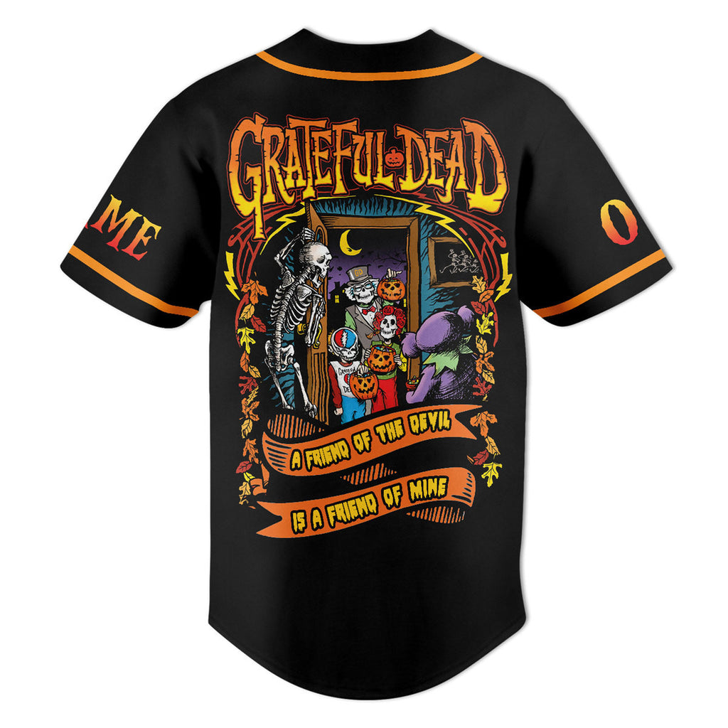 Grateful Dead Happy Halloween Style Baseball Jersey