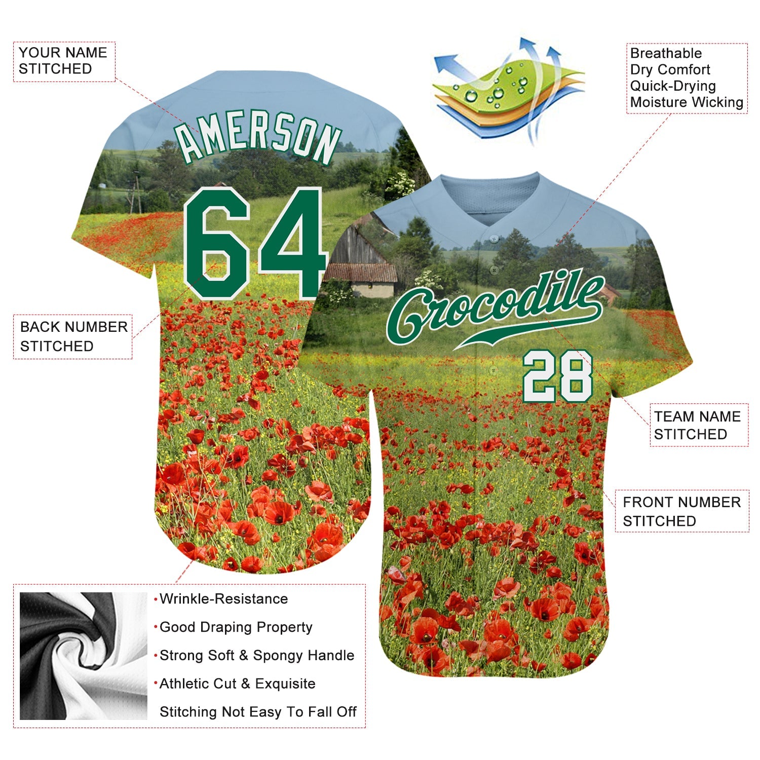 Custom Graffiti Pattern Red-Gold 3D Authentic Baseball Jersey