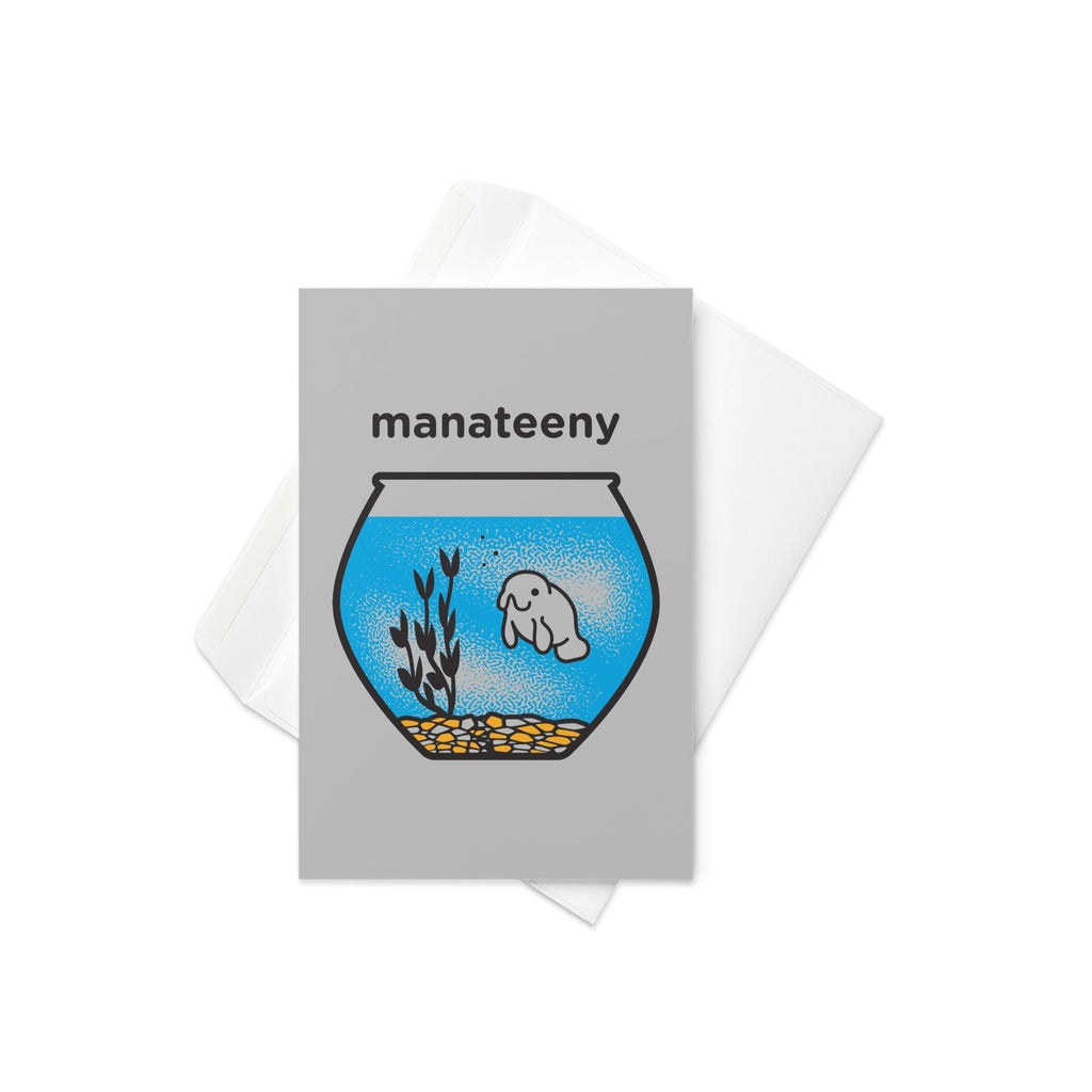Manateeny Greeting Card