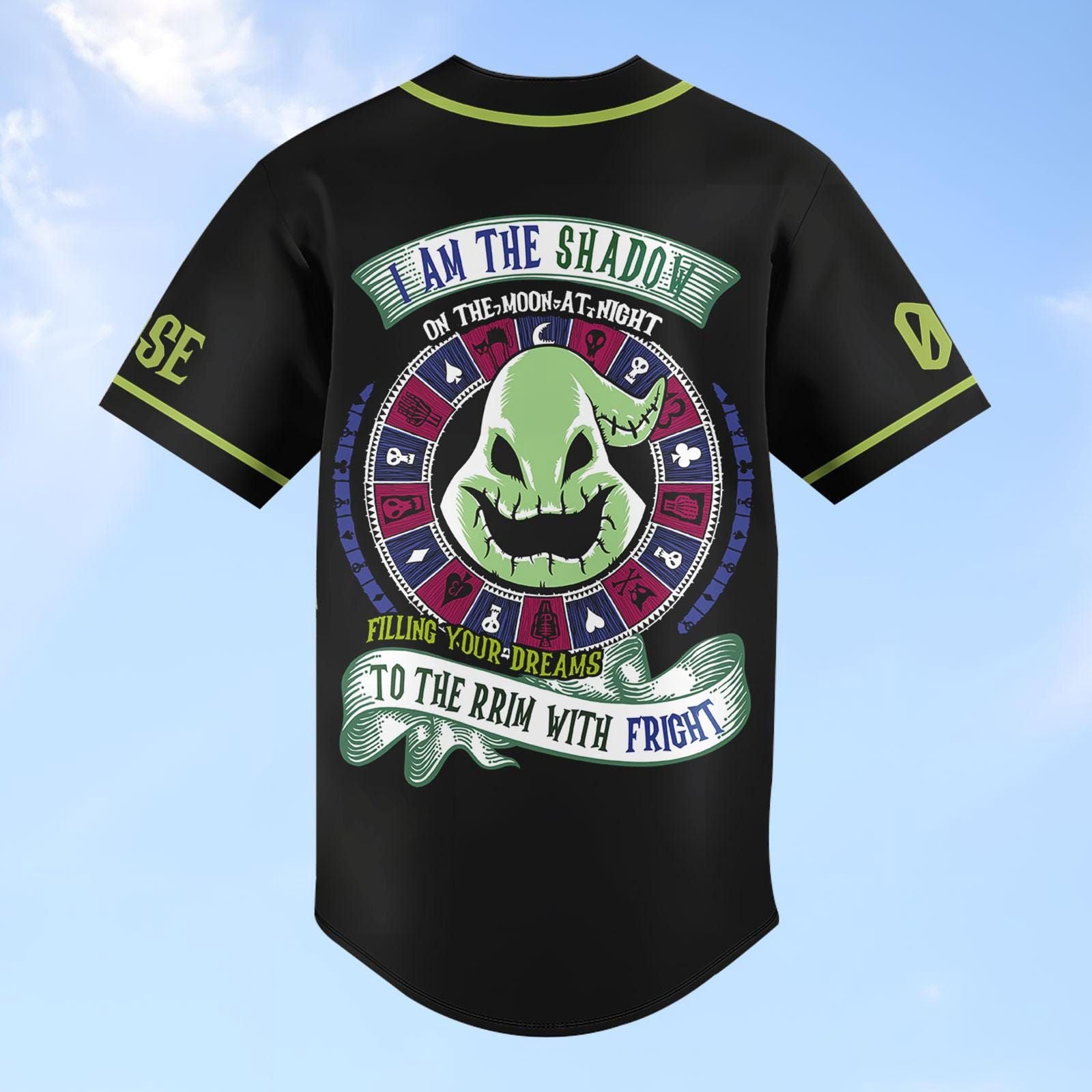 Spooky Halloween Oogie Boogie Baseball Jersey - Custom Nightmare Before Christmas Shirt & Horror Movie Jersey - Bafud