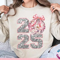 Pink Coquette New Year 2025 Shirt Retro New Years Disco Ball New Year New Me 12 New Chapters Hello 2025 Coquette Bow T-Shirts