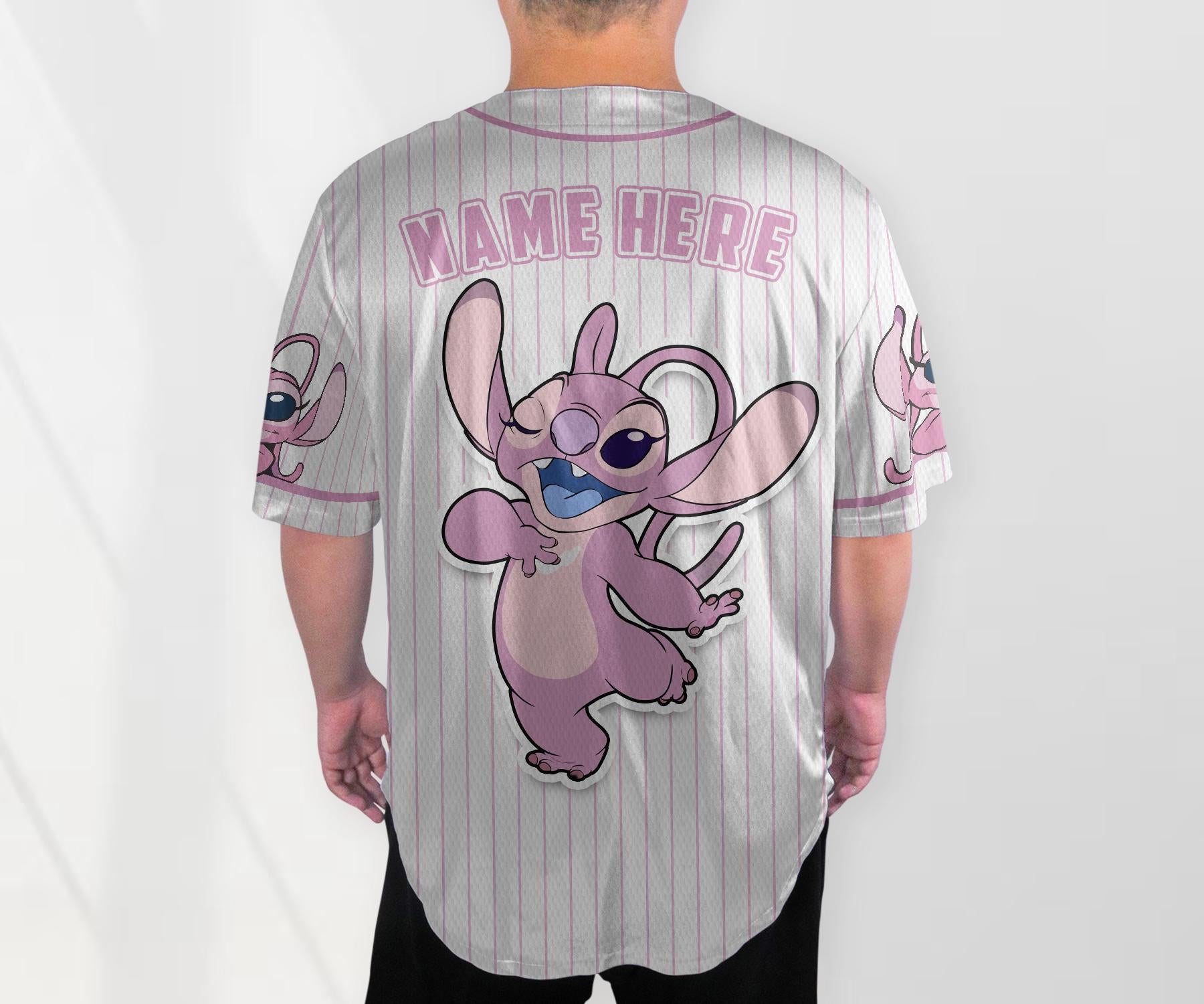 Personalized Angel Baseball Shirt Custom Name Jersey Cartoon  Birthday Gift