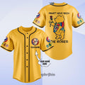 Grateful Dead Pooh Baseball Jersey, Hippie Pooh Shirt, Trippy Rose Tie Dye Pooh Top, Must Have Been the Roses Shirt, Festival Outfit