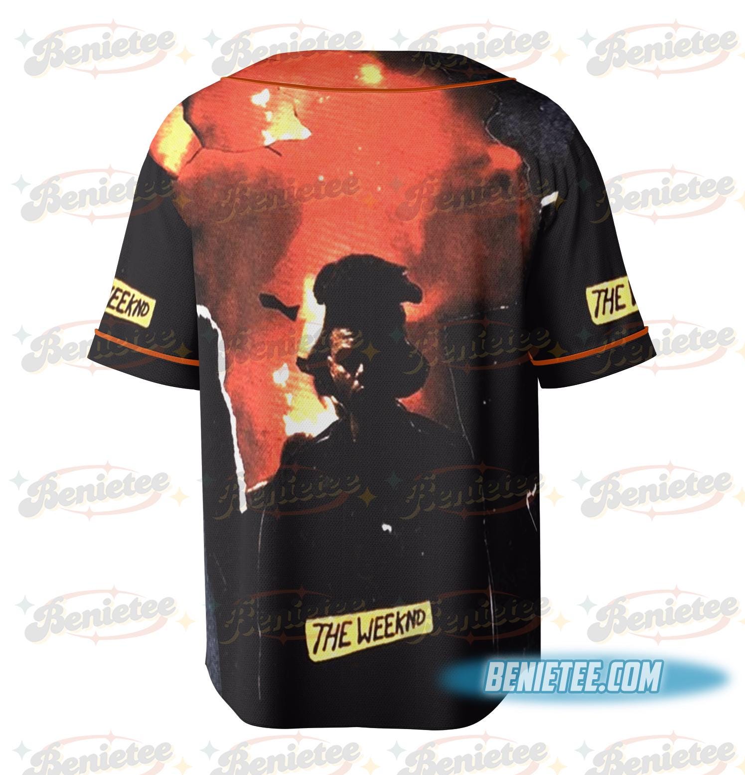 Vintage Washed TheWeeknd HurryUpTomorrow 2025 Oversize Tour Jersey, HipHop Streetwear Album Concert Unisex Top
