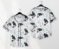 Toothless Baseball Jersey Shirt, Light Fury Dragon Button Up Shirt, Cute Dragon Gift for Adults, Unisex Fantasy Jersey, Toothless Shirt Gift