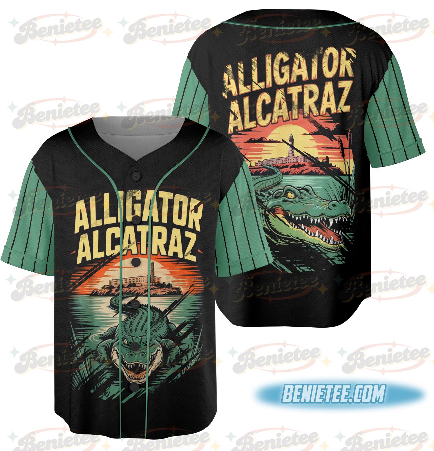 Alligator Baseball Jersey, Alcatraz Gator Enforcement