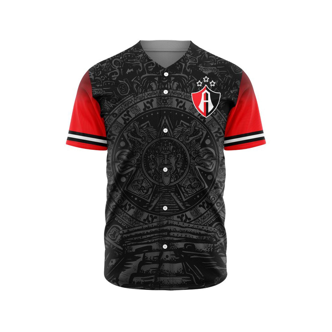 LIGA MX Atlas F.C Special Aztec Design Baseball Jersey Gift for Men Women - Bafud