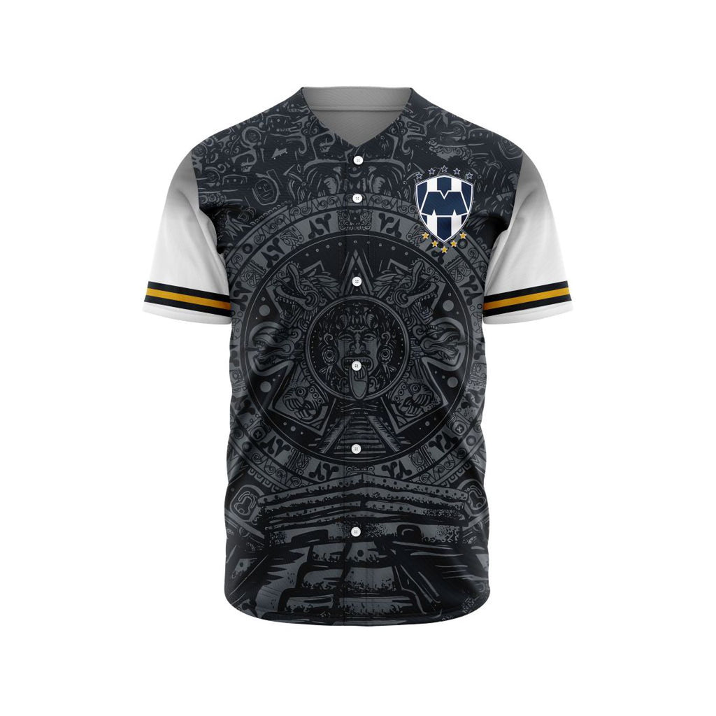 LIGA MX C.F. Monterrey Special Aztec Design Baseball Jersey Gift for Men Women - Bafud