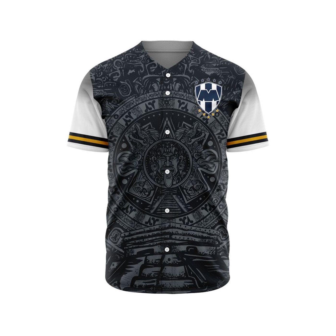 LIGA MX C.F. Monterrey Special Aztec Design Baseball Jersey Gift for Men Women - Bafud
