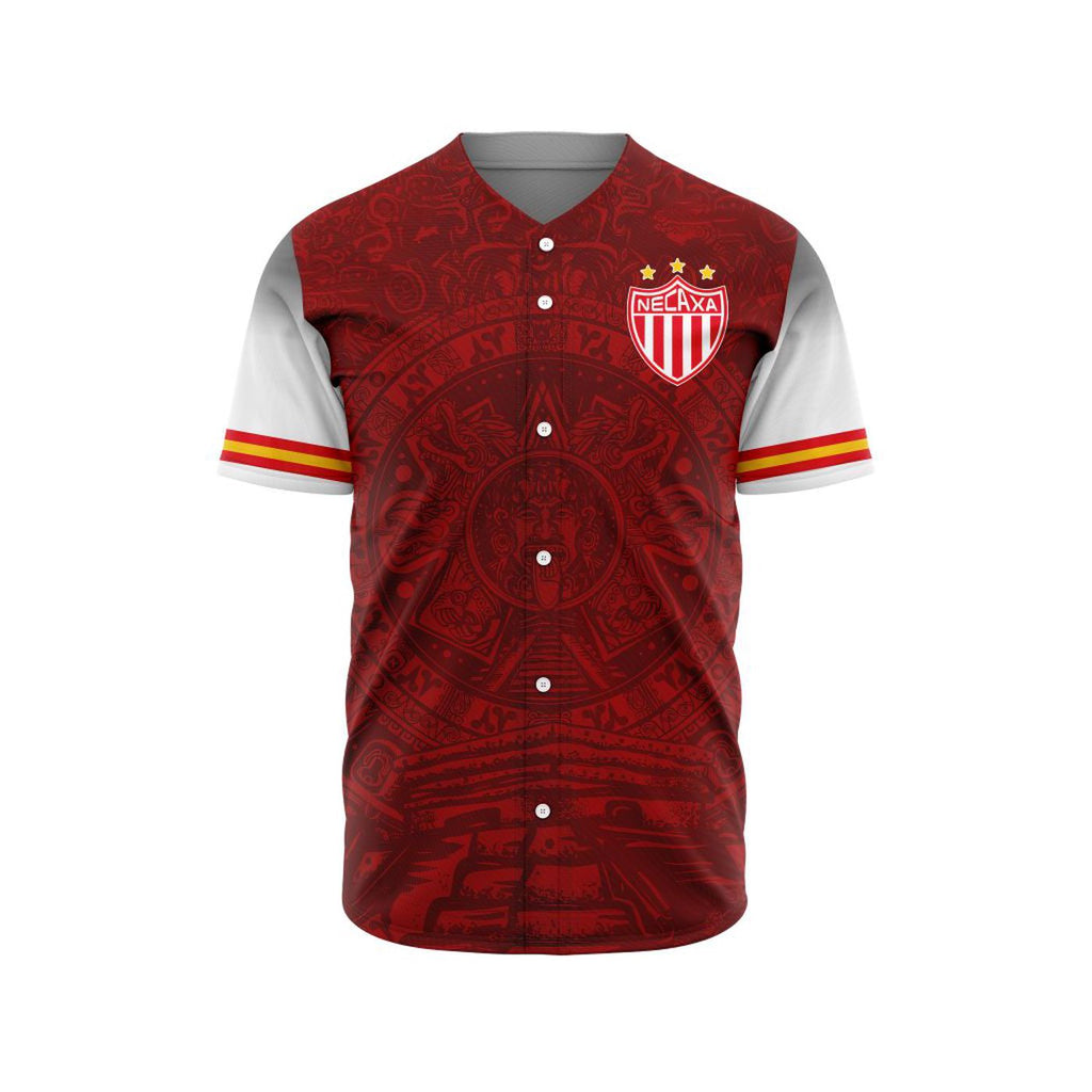 LIGA MX Club Necaxa Special Aztec Design Baseball Jersey Gift for Men Women - Bafud