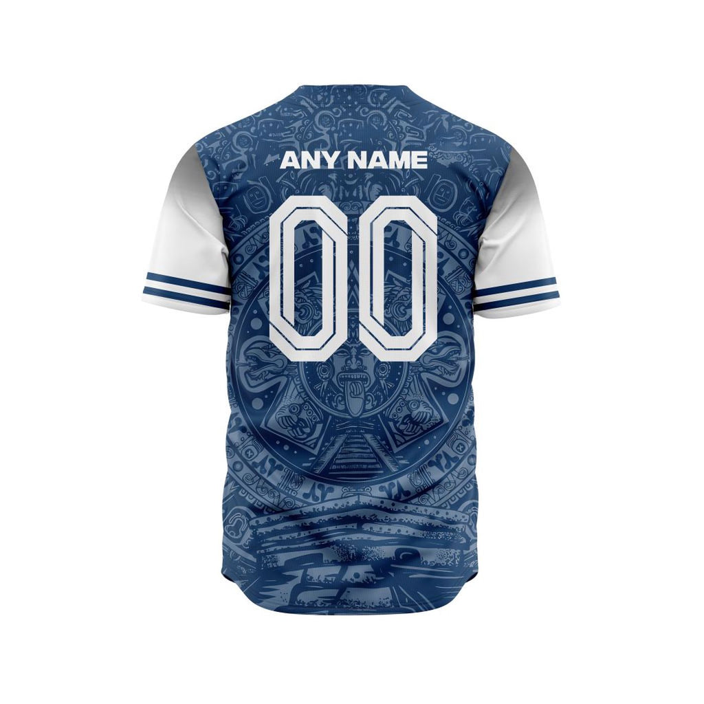 LIGA MX Club Puebla Special Aztec Design Baseball Jersey Gift for Men Women - Bafud
