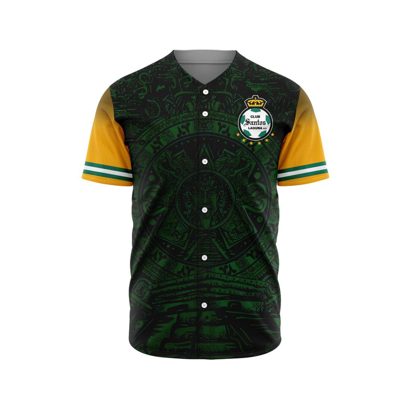 LIGA MX Club Santos Laguna Special Aztec Design Baseball Jersey Gift for Men Women - Bafud