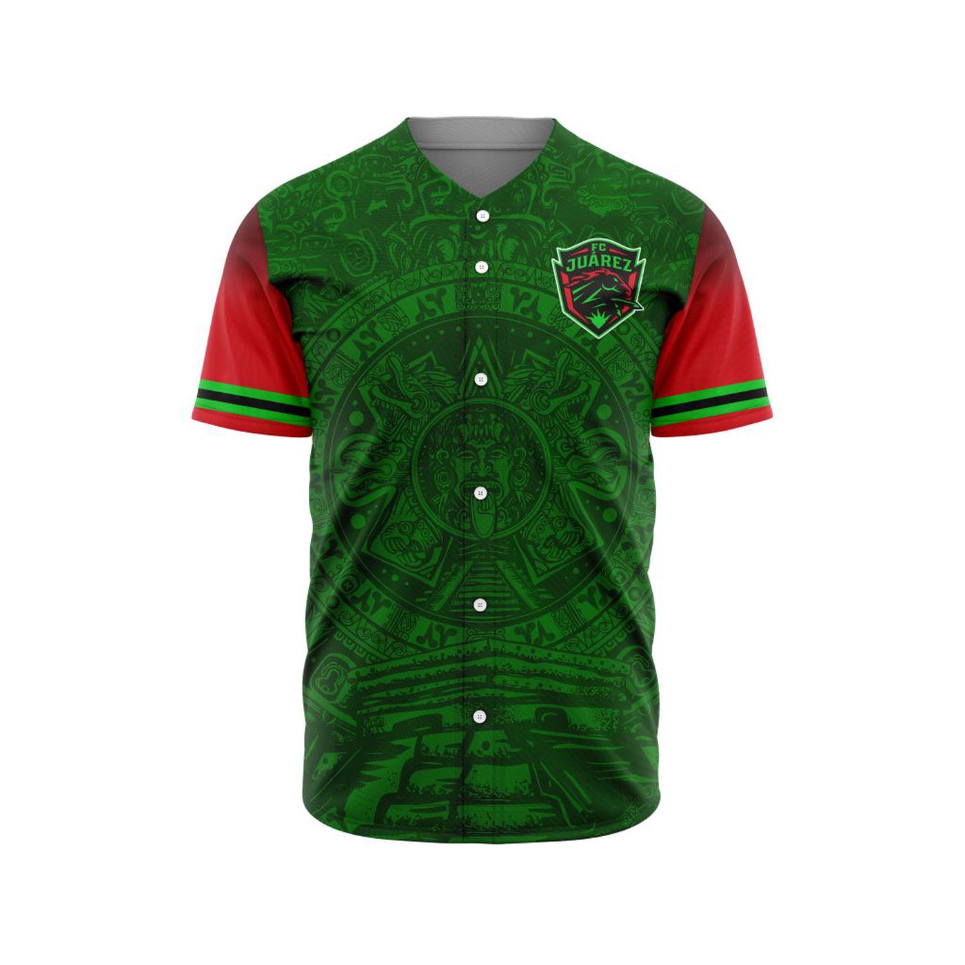 LIGA MX FC Juarez Special Aztec Design Baseball Jersey Gift for Men Women - Bafud