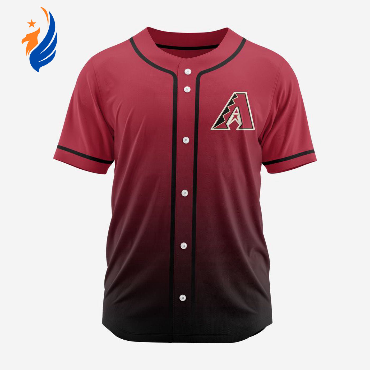 MLB Arizona Diamondbacks Personalized Gradient Design Baseball Jersey Gift for Men Women - Bafud
