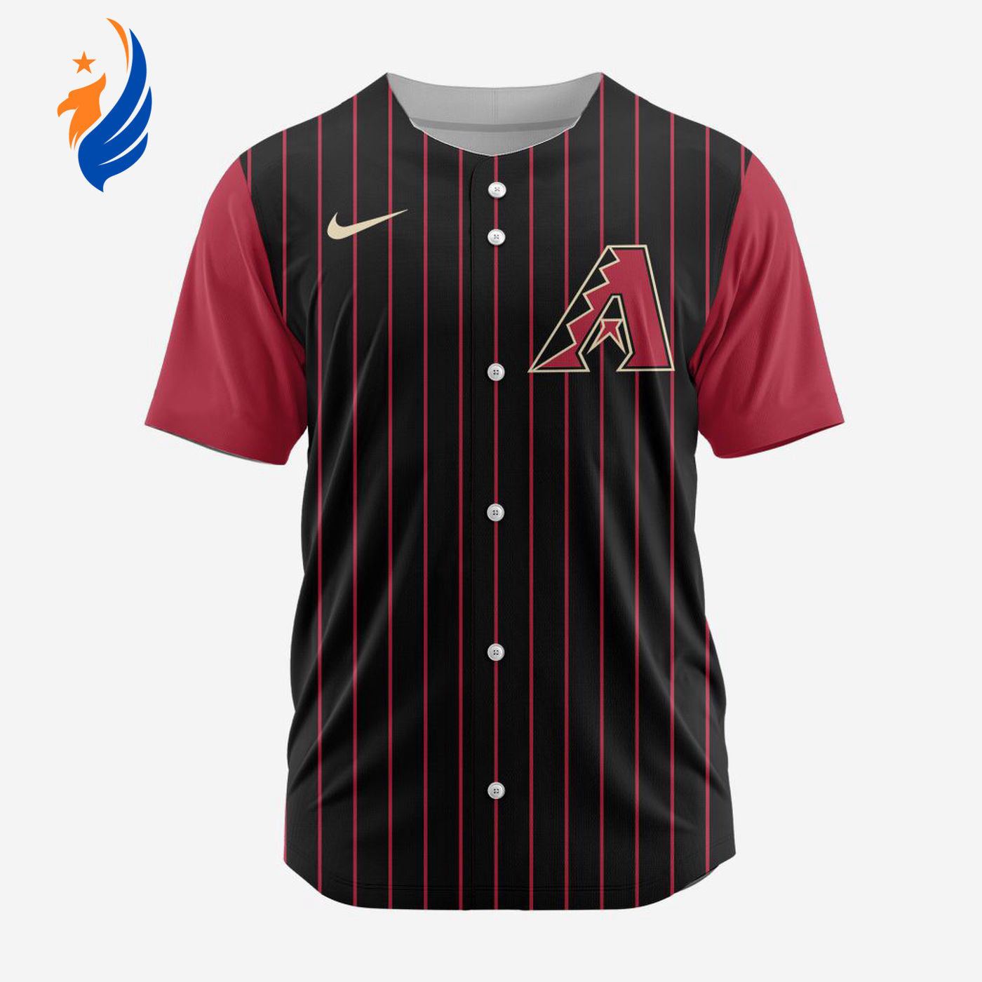 MLB Arizona Diamondbacks Personalized Reverse Retro Concept Design Baseball Jersey - Bafud