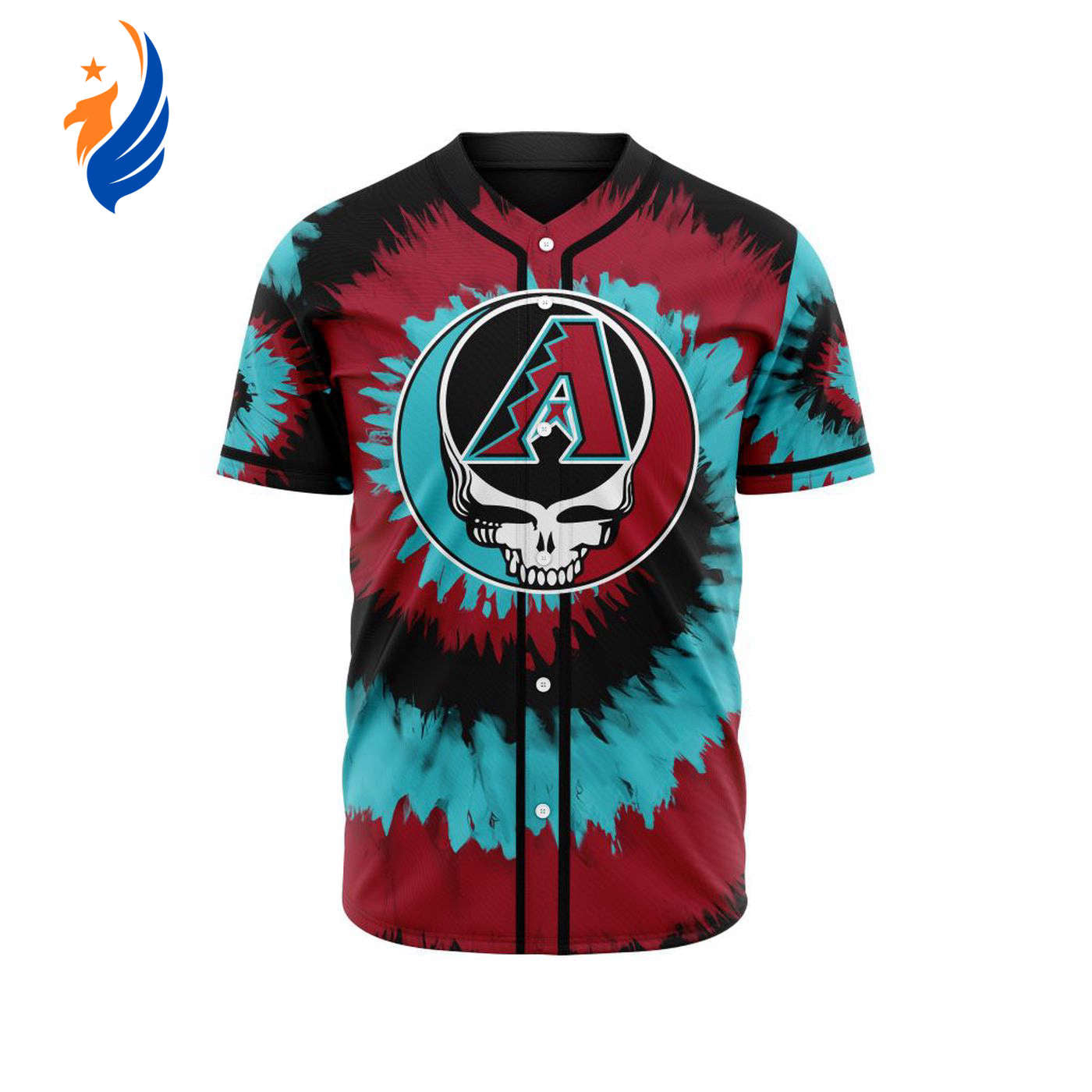 MLB Arizona Diamondbacks Special Grateful Dead Design Baseball Jersey Gift for Men Women - Bafud