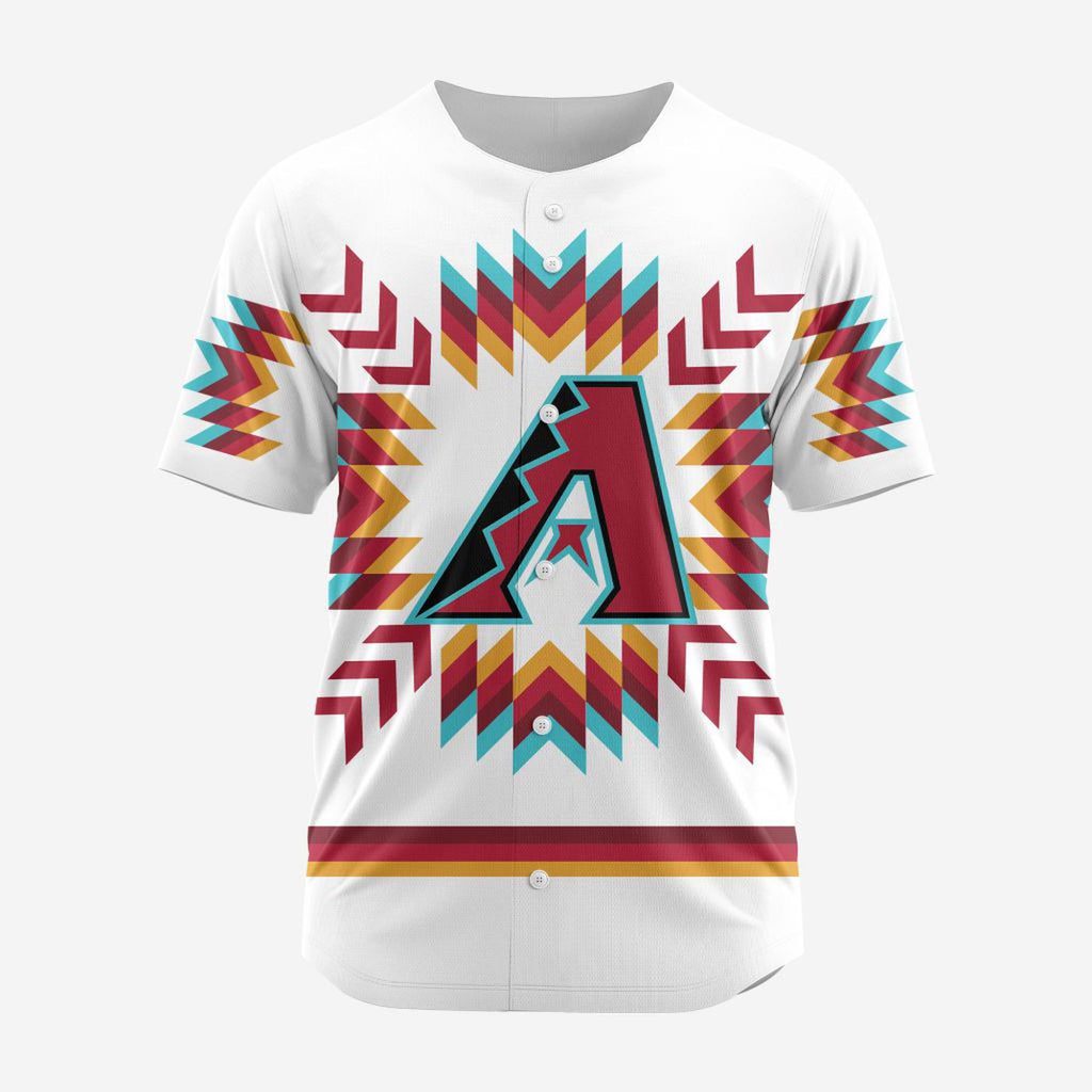 MLB Arizona Diamondbacks Special Native Design Baseball Jersey Gift for Men Women - Bafud