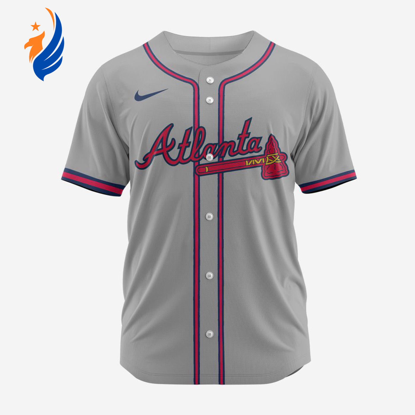 MLB Atlanta Braves Personalized 2024 Road Baseball Jersey - Bafud