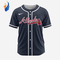 MLB Atlanta Braves Personalized Alternate 02 Baseball Jersey - Bafud
