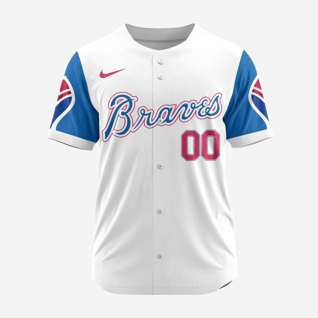 MLB Atlanta Braves Personalized Alternate Design Concept Baseball Jersey 2401 - Bafud