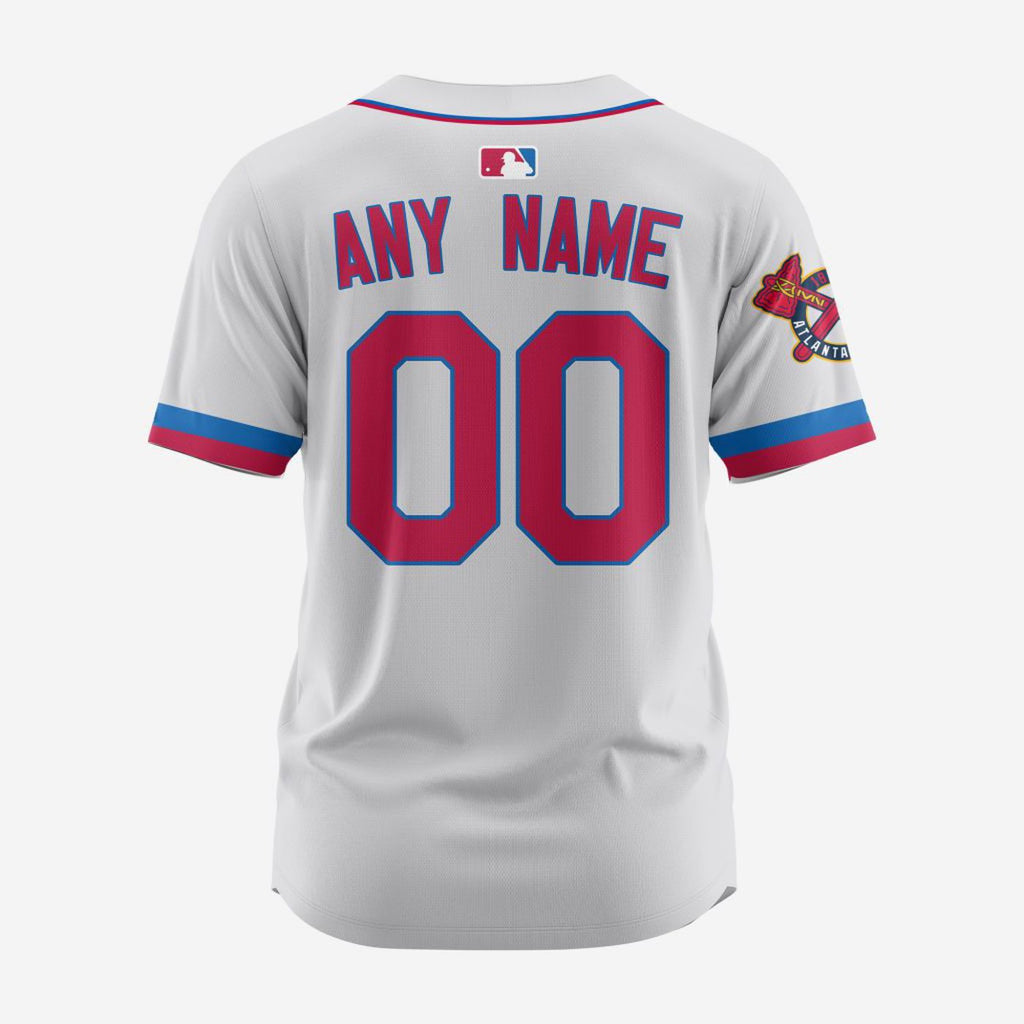 MLB Atlanta Braves Personalized Alternate Design Concept Baseball Jersey 2404 - Bafud