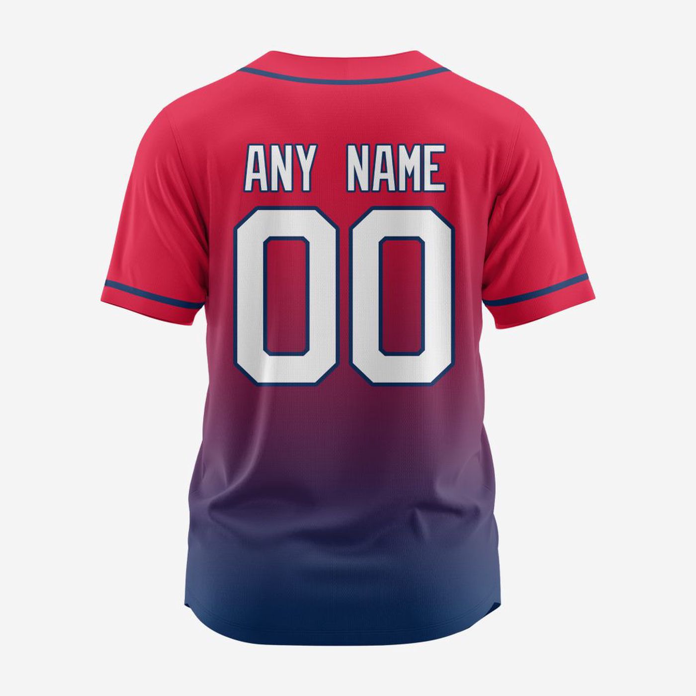 MLB Atlanta Braves Personalized Gradient Design Baseball Jersey Gift for Men Women - Bafud