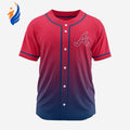 MLB Atlanta Braves Personalized Gradient Design Baseball Jersey Gift for Men Women - Bafud