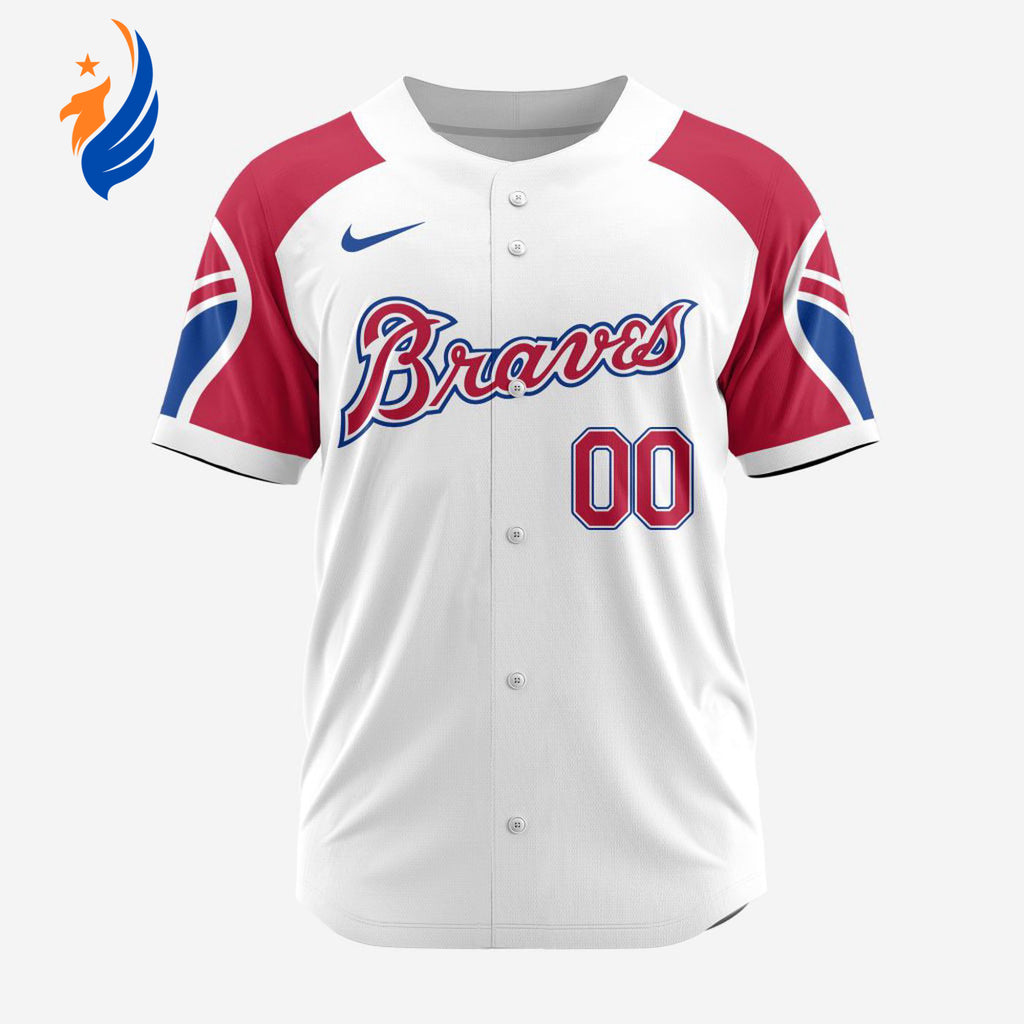 MLB Atlanta Braves Personalized Reverse Retro Concept Design Baseball Jersey - Bafud