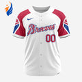MLB Atlanta Braves Personalized Reverse Retro Concept Design Baseball Jersey - Bafud