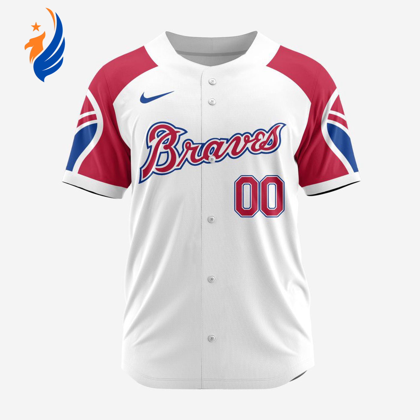 MLB Atlanta Braves Personalized Reverse Retro Concept Design Baseball Jersey - Bafud