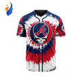 MLB Atlanta Braves Special Grateful Dead Design Baseball Jersey Gift for Men Women - Bafud