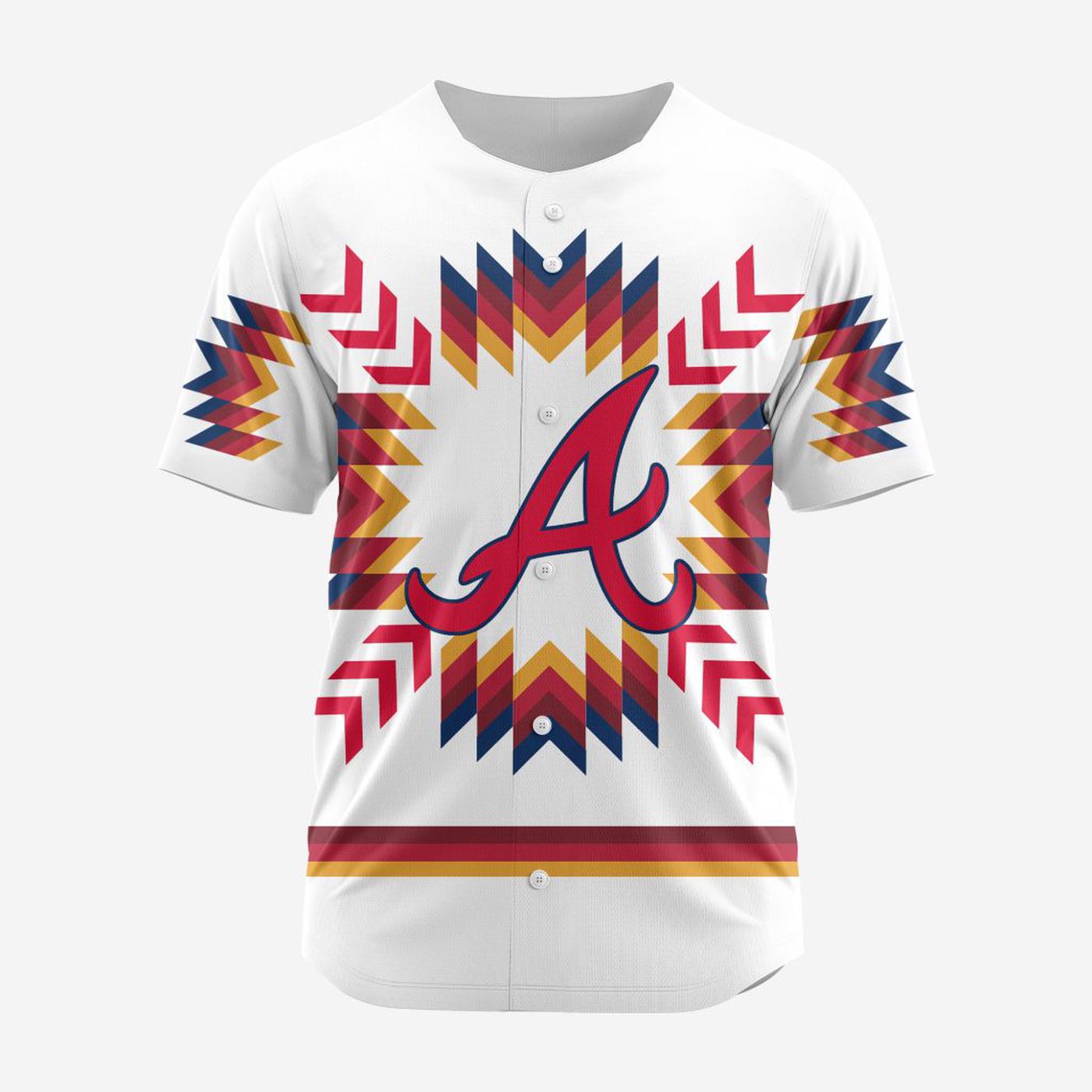 MLB Atlanta Braves Special Native Design Baseball Jersey Gift for Men Women - Bafud