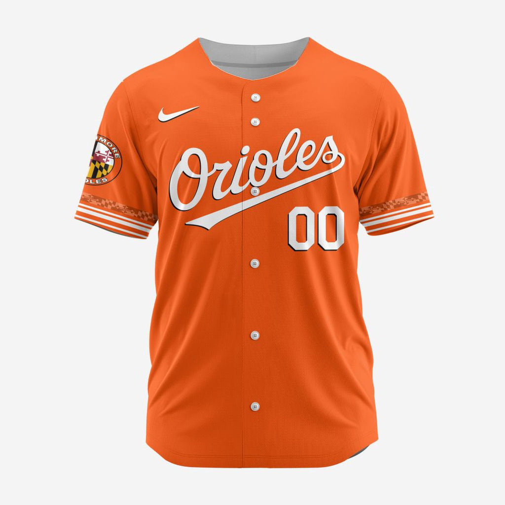 MLB Baltimore Orioles Personalized Alternate Design Concept Baseball Jersey 2402 - Bafud