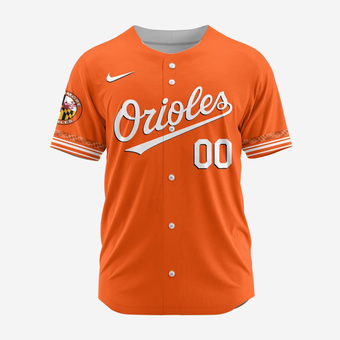 MLB Baltimore Orioles Personalized Alternate Design Concept Baseball Jersey 2402 - Bafud