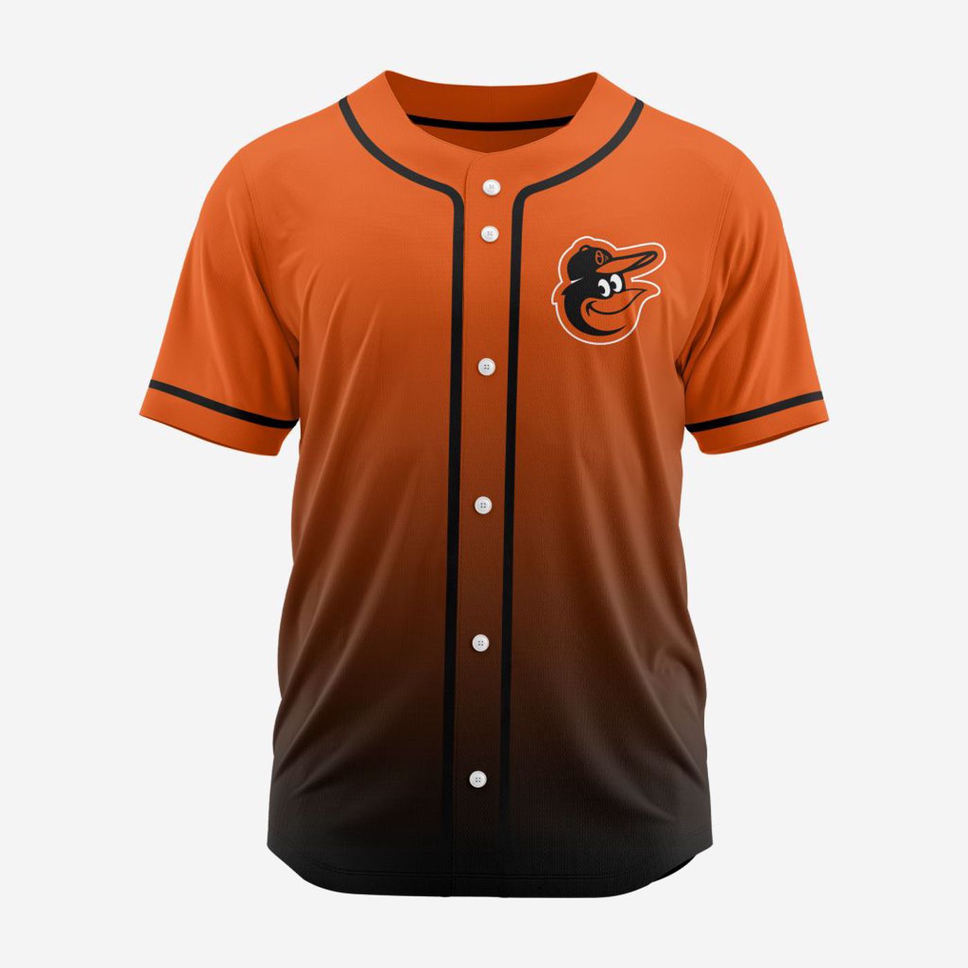 MLB Baltimore Orioles Personalized Gradient Design Baseball Jersey Gift for Men Women - Bafud