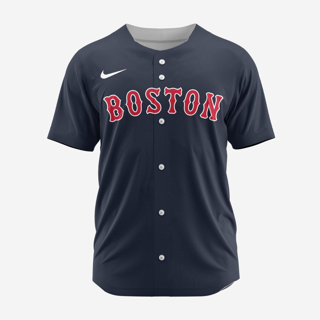 MLB Boston Red Sox Personalized Alternate 02 Baseball Jersey - Bafud