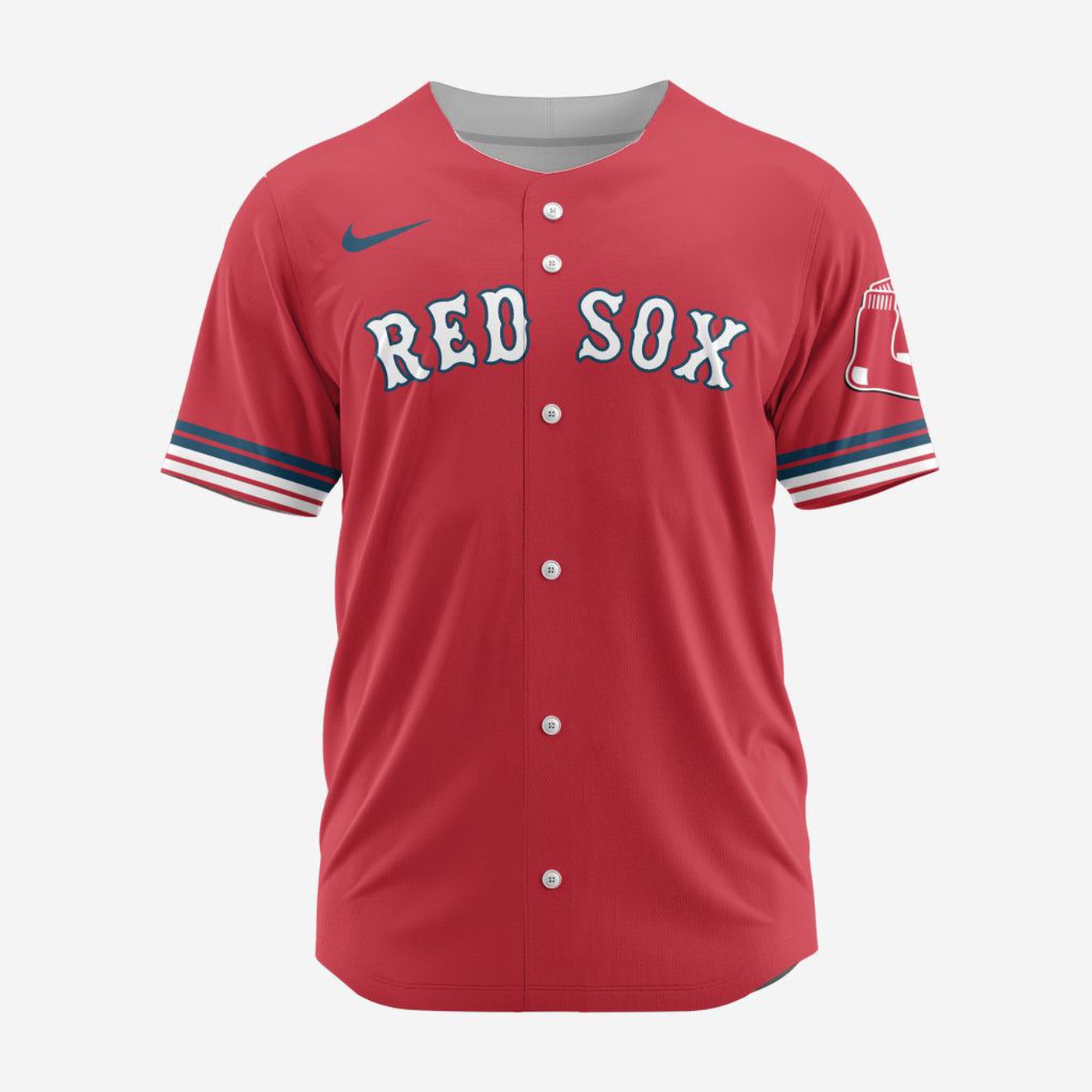 MLB Boston Red Sox Personalized Alternate Design Concept Baseball Jersey 2402 - Bafud