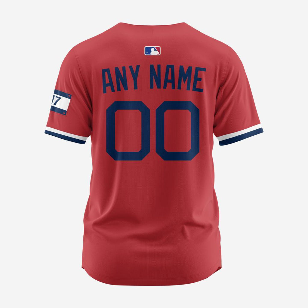 MLB Boston Red Sox Personalized Reverse Retro Concept Design Baseball Jersey - Bafud