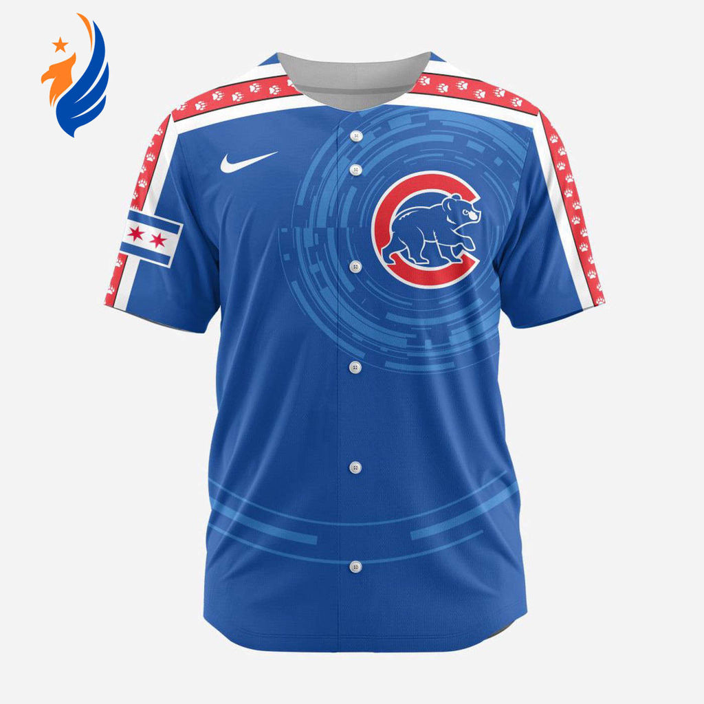 MLB Chicago Cubs Personalized Alternate Design Concept Baseball Jersey 2402 - Bafud
