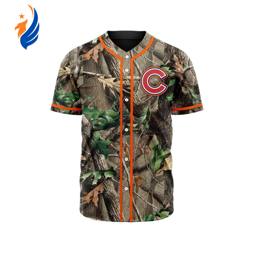MLB Chicago Cubs Special Realtree Camo Hunting Baseball Jersey Gift for Men Women - Bafud