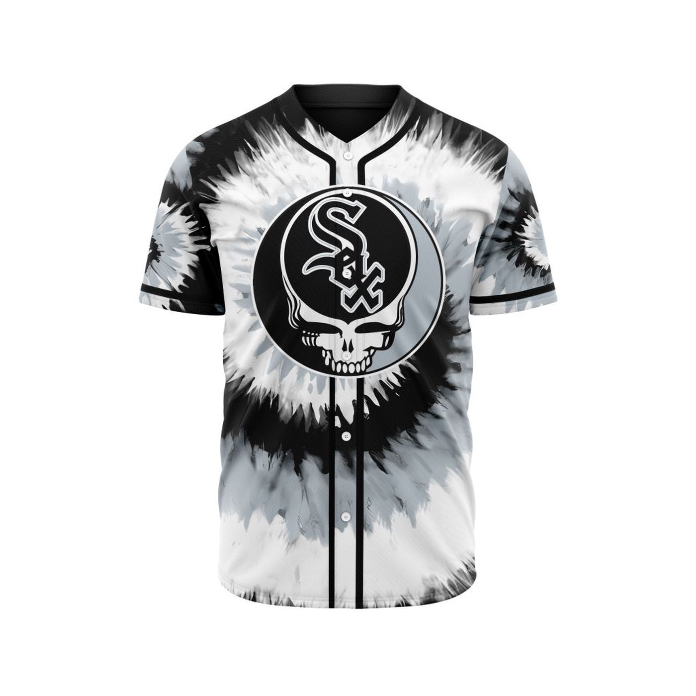 MLB Chicago White Sox Special Grateful Dead Design Baseball Jersey Gift for Men Women - Bafud